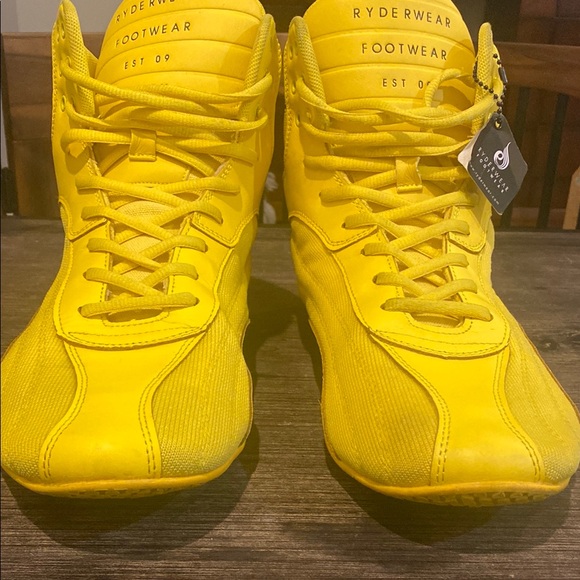 COPY - Ryderwear Men's Yellow High-Top Sneakers - Picture 2 of 7